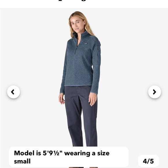 EUC—Women's Better Sweater® 1/4-Zip Fleece in Hawthorne Blue - Picture 9 of 9